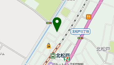 エーパーク北松戸駅前駐輪場の地図画像