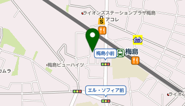 エーパーク梅島駅前駐輪場第2の地図画像