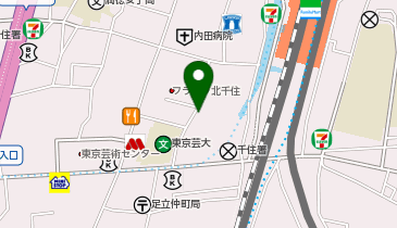 FINEパーキング 千住バイク駐車場の地図画像