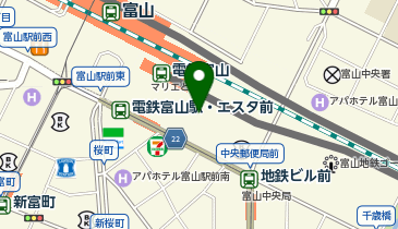 富山駅東暫定自転車駐車場の地図画像