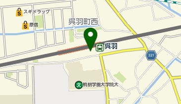 呉羽駅自転車駐車場の地図画像