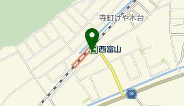 西富山駅自転車駐車場の地図画像