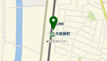 犬島新町駅自転車駐車場の地図画像