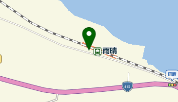 雨晴駅前自転車駐車場の地図画像