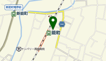 能町駅前自転車駐車場の地図画像