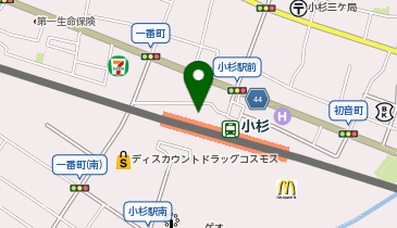 小杉駅前自転車駐車場の地図画像