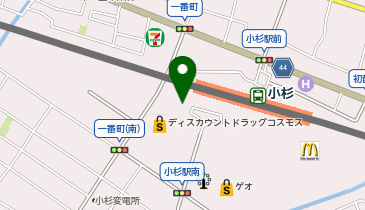 小杉駅南自転車駐車場の地図画像