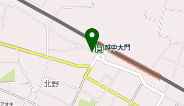 越中大門駅前自転車駐車場の地図画像