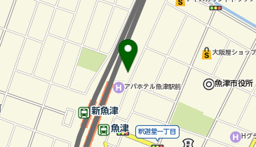 魚津駅北側自転車等駐車場の地図画像