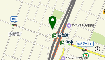 魚津駅西側自転車等駐車場の地図画像