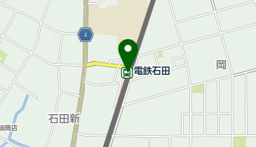 電鉄石田駅前自転車駐車場の地図画像