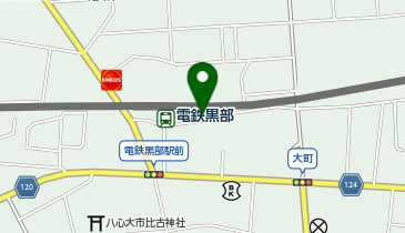 電鉄黒部駅前自転車駐車場の地図画像