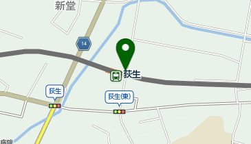 荻生駅前自転車駐車場の地図画像