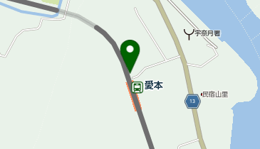 愛本駅前自転車駐車場の地図画像