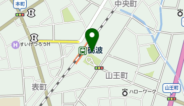 市営砺波駅南自転車駐車場の地図画像