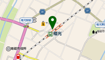 福光駅西口駐輪場の地図画像