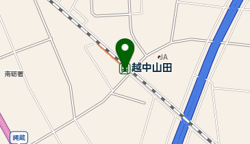 越中山田駅前駐輪場の地図画像