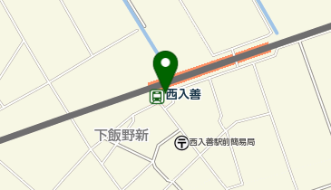 西入善駅前自転車駐車場の地図画像