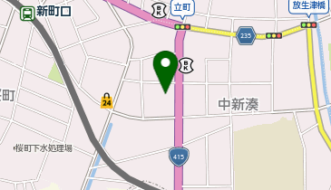 新町口駅自転車駐輪場の地図画像