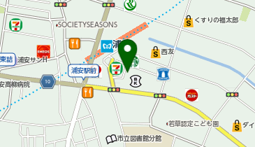 浦安駅第1自転車駐車場の地図画像