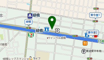 パーク緑橋EASTの地図画像