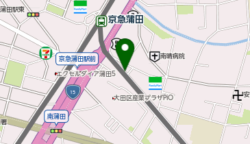 京急蒲田駅前駐輪場の地図画像