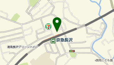 京急長沢駐輪場の地図画像