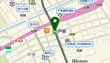 戸部駐輪場の地図画像