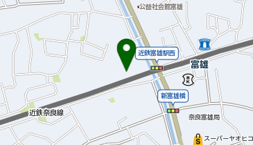 ショウワパーク富雄駅前駐輪場の地図画像