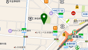 ショウワパーク厚木中町バイク駐輪場の地図画像