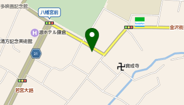 ショウワパーク鎌倉八幡宮バイク駐輪場の地図画像