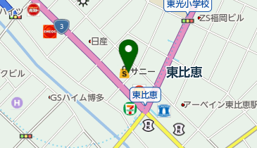 アップルパーク サニー東比恵店駐輪場の地図画像