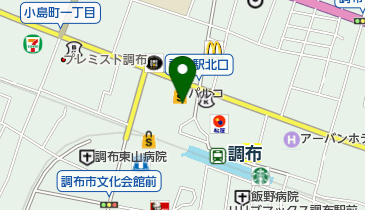 アップルパーク調布PARCO一般有料駐輪場の地図画像