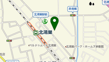 アップルパーク北鴻巣ショッピングプラザ駐輪場の地図画像