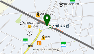 西武スマイルパークエミオひばりケ丘駐輪場の地図画像