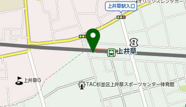 西武スマイルパーク上井草(自転車)の地図画像