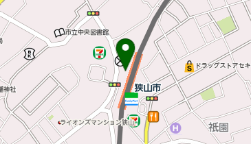 西武スマイルパーク狭山市駅西口(自転車)の地図画像