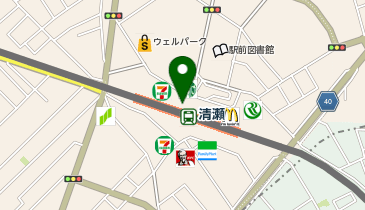 西武スマイルパーク西武スマイルパーク清瀬駅北口駐輪場の地図画像