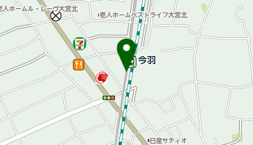 ニューシャトル今羽駅駐輪場の地図画像