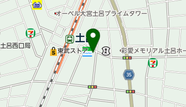 サイクル土呂東 1の地図画像