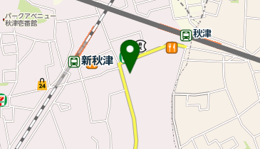 TOBU PARK秋津駅前時間貸駐輪場の地図画像