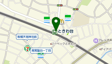 TOBU PARK EQUiAときわ台駐輪場の地図画像