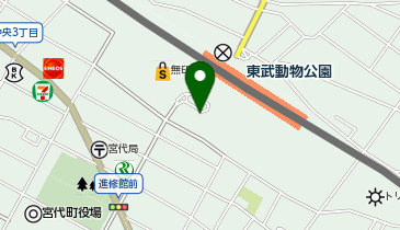 TOBU PARK東武動物公園駅西口駅前駐輪場の地図画像