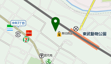 TOBU PARK東武動物公園駅西口店舗バイク駐輪場の地図画像