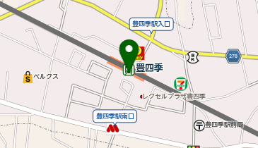 TOBU PARK豊四季駅南口駐輪場の地図画像