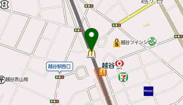 TOBU PARKエキア越谷駐輪場の地図画像