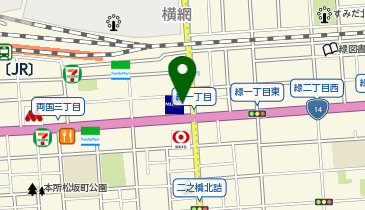 TOBU PARKヒューリック両国ビル駐輪場の地図画像