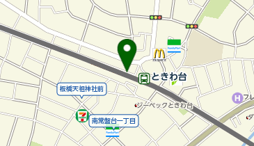 TOBU PARKソライエアイルときわ台駐輪場の地図画像