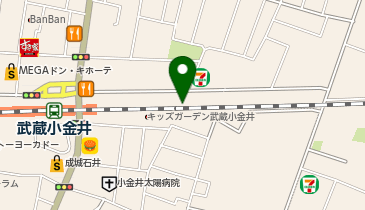 TOBU PARK RAKU SPA Station武蔵小金井駐輪場の地図画像