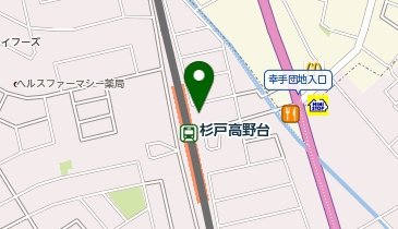 TOBU PARK杉戸高野台駅東口駐輪場の地図画像